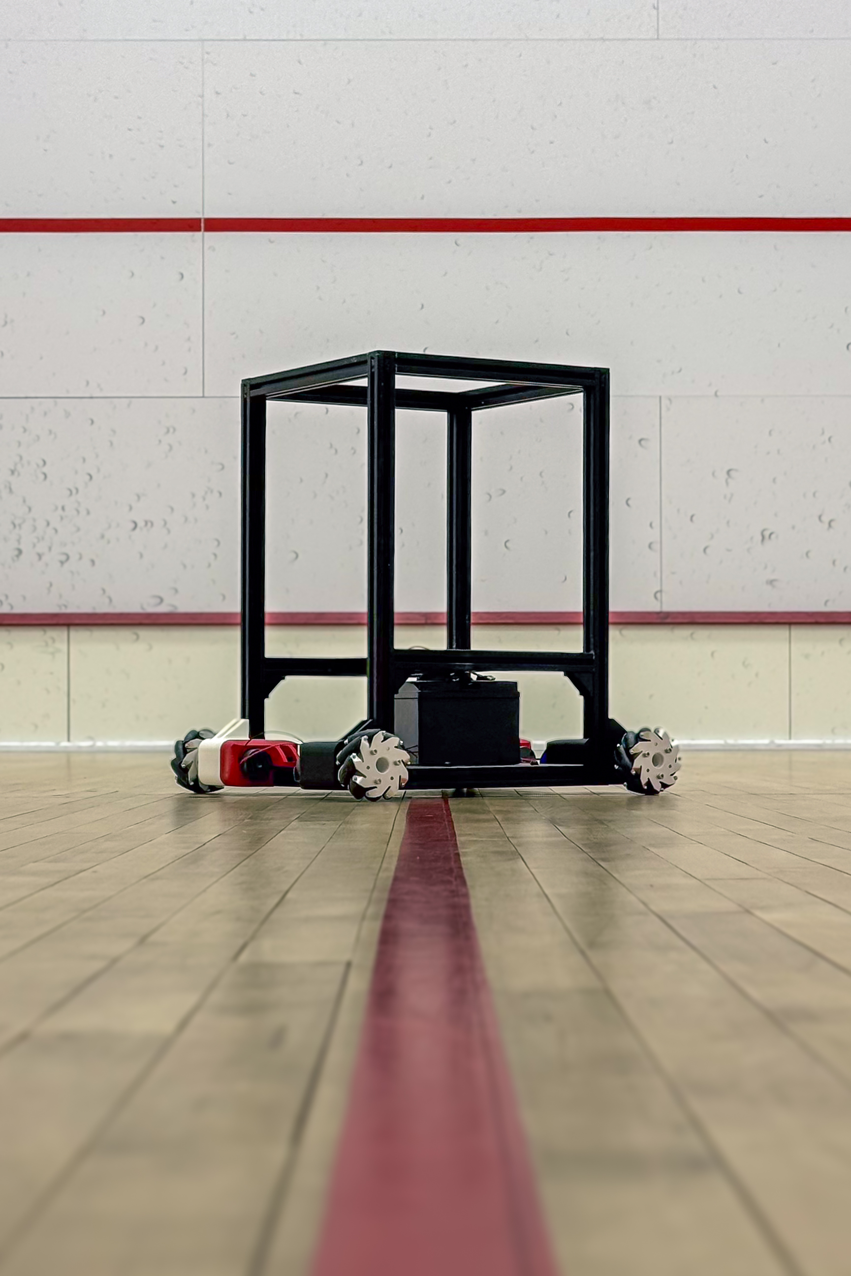 Squat on squash court